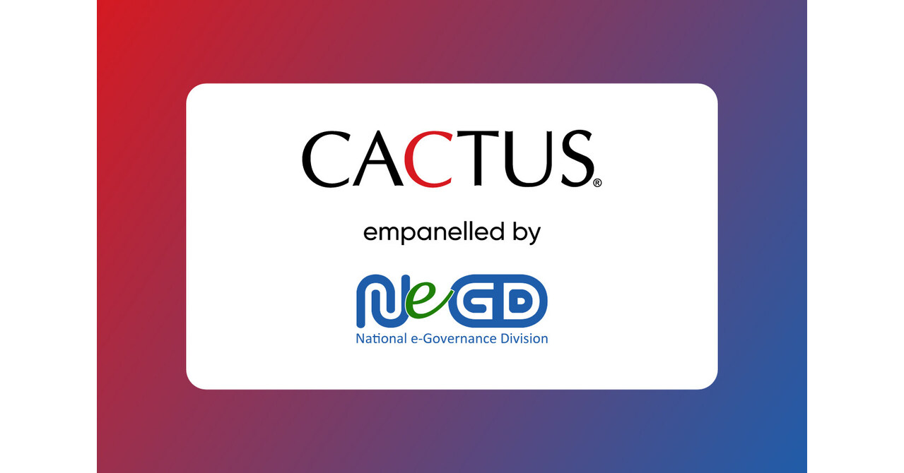 Cactus Technology Solutions Private Limited has been Empanelled by National  e-Governance Division to Support AI Capacity Building for Government  Initiatives