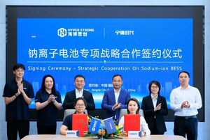 CATL and HyperStrong Sign the World's Largest Sodium-Ion Energy Storage Cooperation Agreement