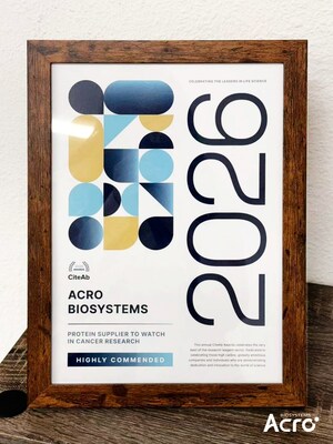 ACROBiosystems Wins CiteAb Award, Gaining Worldwide Recognition