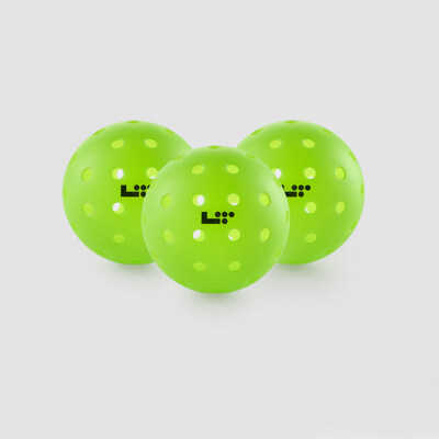 Designed by Life Time Founder, Chairman and CEO, Bahram Akradi, and his team, the LT Pro 48 features a 48-hole, precision-molded design that delivers consistent bounce, durability, and playability. The ball addresses common frustrations with existing pickleballs by featuring holes that are symmetrically spaced, along with chamfered edges to reduce cracking and improve flight.