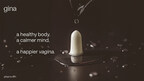 The gina™ logo alongside the brand's signature Vaginal Moisturizing Glide, designed for pure, single-ingredient intimate wellness.