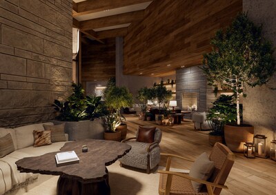 Lobby del 1 Hotel Austin (cortesía del 1 Hotel Austin)