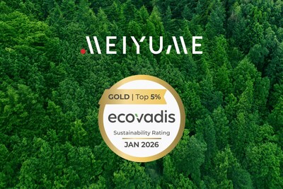 Meiyume (Group) LTD ได้รับการจัดอันดับ EcoVadis ระดับ Gold ประจำปี 2569 ตอกย้ำความมุ่งมั่นด้านความยั่งยืนในอุตสาหกรรมความงาม