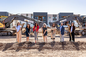 Ulysses Development Group, Gov. Hobbs, and partners celebrate the groundbreaking of Salt River Flats 2