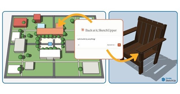 Trimble Links SketchUp with Anthropic's Claude, Bringing New Conversational AI-powered Capabilities to 3D Modeling