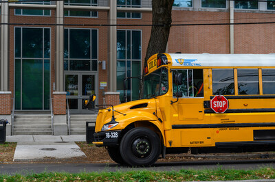 New Electric School Bus at New Orleans Charter Science & Mathematics High School (Sci High)