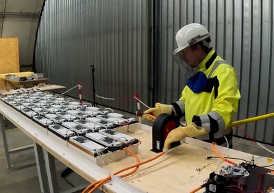 H55 Energy Storage System Test Setup in Controlled Environment ©H55