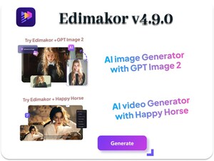 Edimakor V4.9.0 Introduces GPT Image 2 and Character Library for Consistent, Cinematic AI Creation