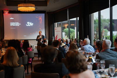 University of Phoenix President Chris Lynne addresses alumni honorees during the Alumni Luminaries awards dinner as part of the inaugural Alumni Luminaries Celebration, held April 17–19, 2026, in Phoenix, Arizona.