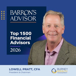 Burney Company President Named #3 Financial Advisor in Virginia by Barron's