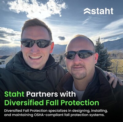 Staht's Rob Hirst and Diversified Fall Protection's Eric Thill.