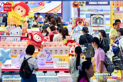 Consumers in MINISO FRIENDS Store