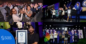 SAS and Dude Perfect achieve GUINNESS WORLD RECORDS™ title to mark company's 50th anniversary