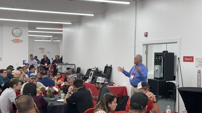 TESCO's President & CEO, Tom Lawton, presenting opening remarks at TESCOOL 2025.