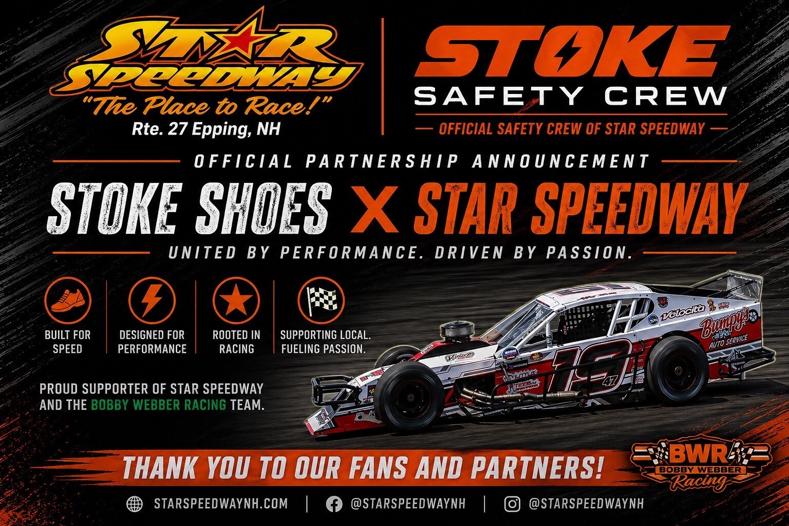 STOKE Shoes Named Official Footwear Partner of Star Speedway