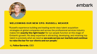 Embark Names Russell Weaver as Chief People Officer to Drive Talent Strategy and Workforce Transformation