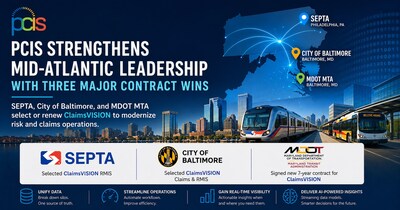 PCIS Emerges as Leading Risk and Claims Provider in Mid-Atlantic with Three Major Wins