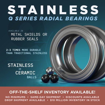 Boca Bearing Company Expands Stainless Steel Bearing Portfolio and Advances Corrosion-Resistant Hybrid/Ceramic Solutions for Industrial Equipment