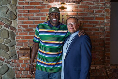 Lamar Odom at iRely Recovery with CEO Vinsent Franke