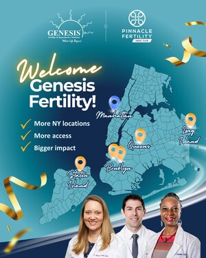 Pinnacle Fertility Network Expands New York Presence with Addition of Genesis Fertility