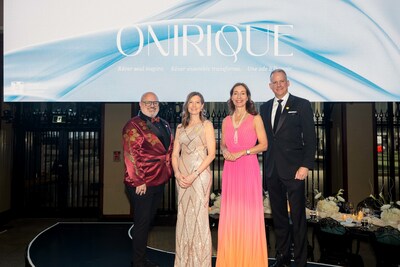 Left to right : Jean-Sébastien Boudreault, Canadian Cancer Society ; Andrea Seale, Canadian Cancer Society ; France Margaret Bélanger, Groupe CH ; Jean-François Courville, Scotia Bank. (CNW Group/Canadian Cancer Society (National Office))