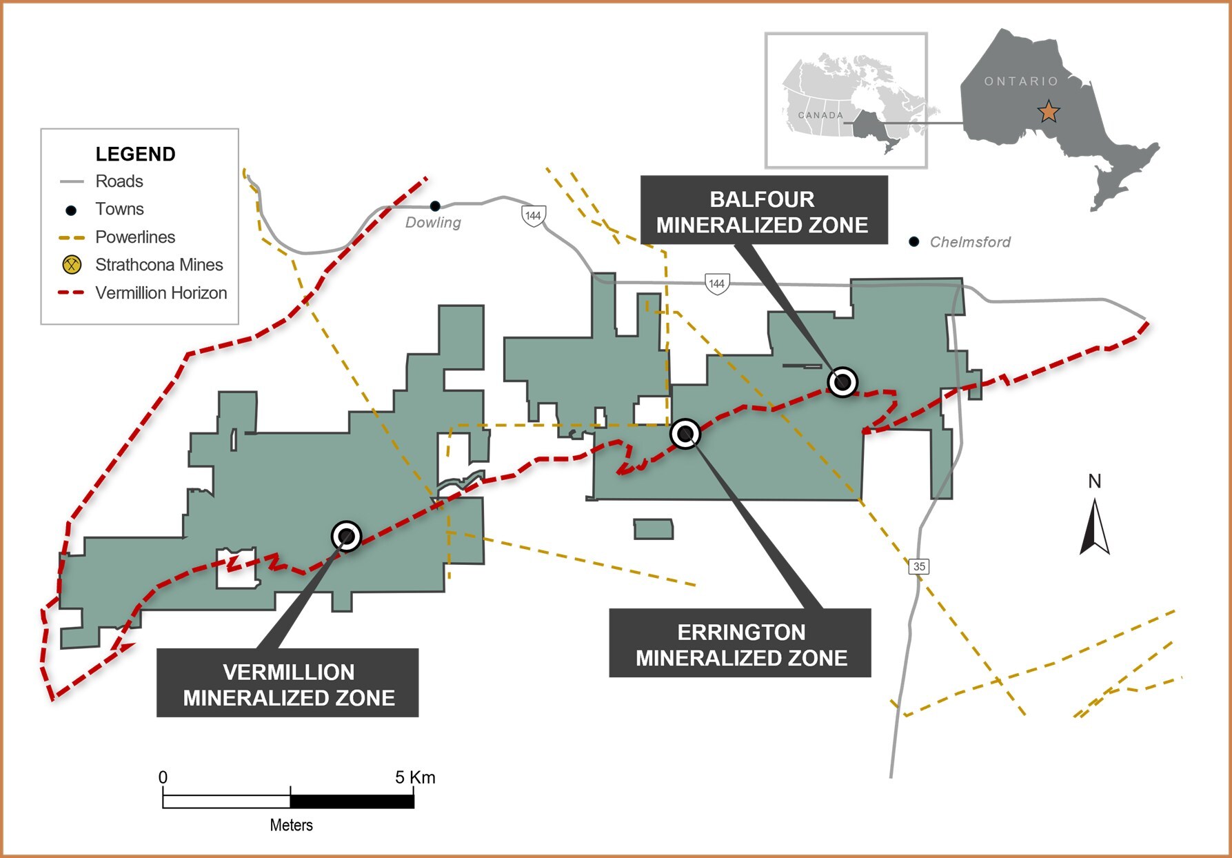 Figure 1: Sudbury Basin Project (CNW Group/Errington Metals Corp.) Figure 1: Sudbury Basin Project (CNW Group/Errington Metals Corp.)