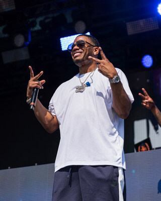 Nelly performed his biggest hits at the Hard Rock Beach Club trackside stage at the FORMULA 1® CRYPTO.COM MIAMI GRAND PRIX 2026 on Friday, May 1 (Photo courtesy of William Morris Endeavor on behalf of Hard Rock International)