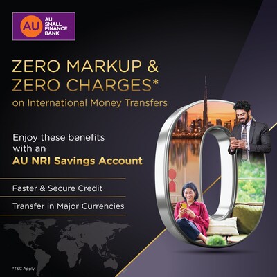 AU Small Finance Bank introduces zero-forex-margin remittances, setting a new benchmark in transparent cross-border banking