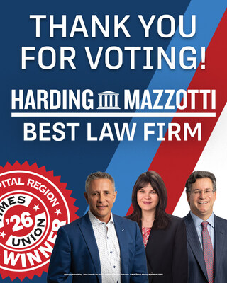 Harding Mazzotti LLP Named 2026 "Best Law Firm" in Albany Times Union's Best of the Capital Region Poll