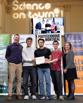 Finale nationale du concours Science, on tourne! - L'ÉQUIPE DU CÉGEP DAWSON COLLEGE REÇOIT LE PRIX DU MÉRITE