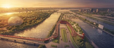 L’esplanade habitée, par AUpoint architecture + territoire (Groupe CNW/Société du parc Jean-Drapeau)