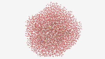 Researchers at IBM, Cleveland Clinic, and RIKEN used quantum-centric supercomputing to model the protein trypsin, a 12,635-atom protein and the largest known to be simulated with quantum computers. (Credit: IBM, Cleveland Clinic, and RIKEN)