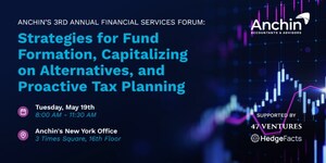 Anchin to Host Third Annual Financial Services Forum on May 19 in New York City