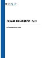 ResCap Liquidating Trust Announces Posting of Q1 2026 Financial Statements