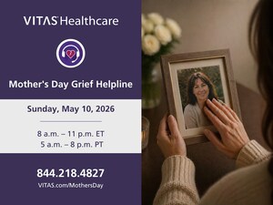 Sadness This Mother's Day? VITAS® Healthcare Launches Free, Nationwide Mother's Day Grief Helpline