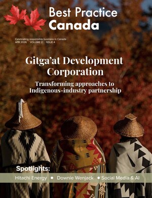 Gitga'at Development Corporation featured on the cover of Best Practice Canada