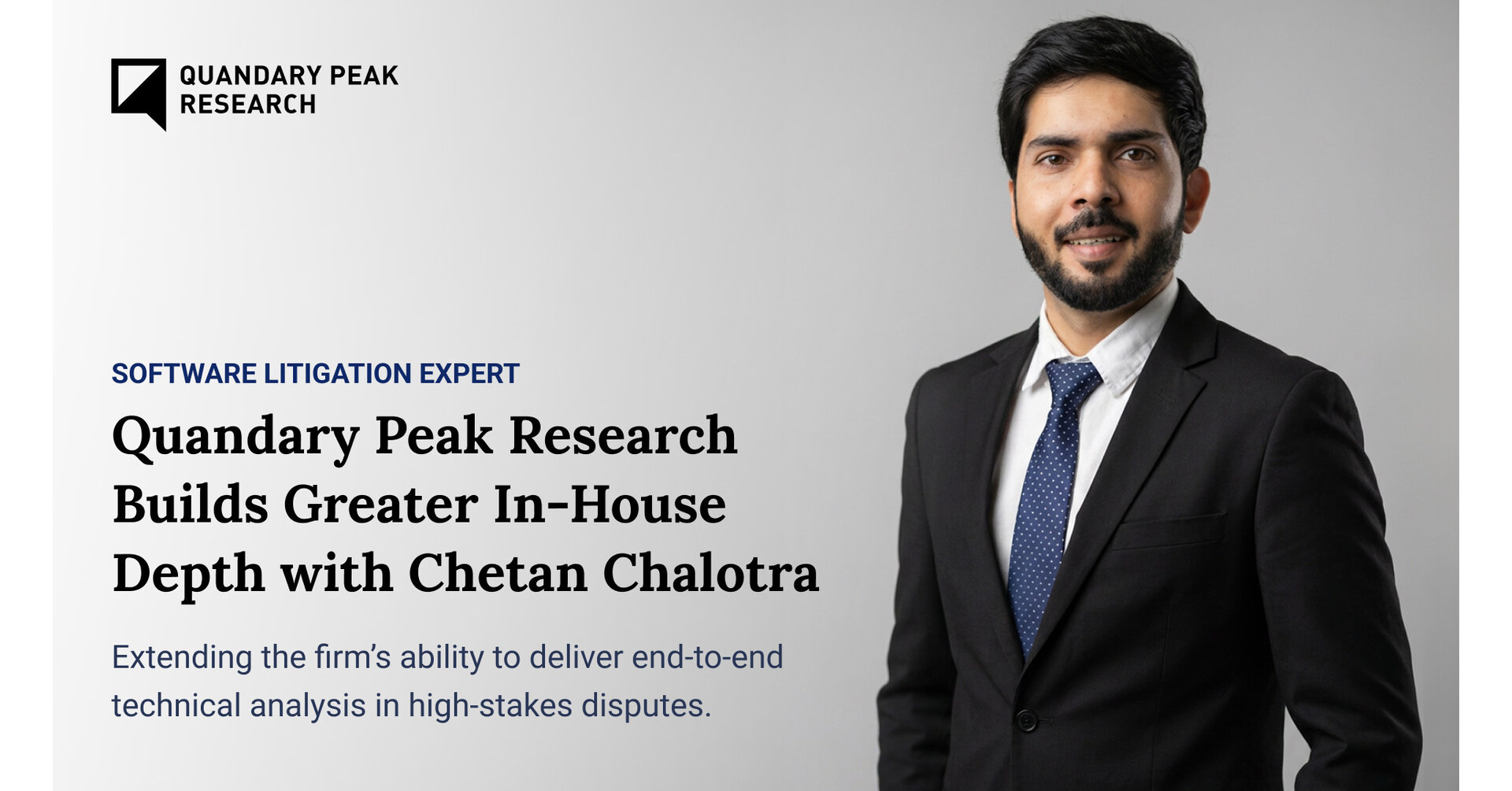 Quandary Peak Research Builds Greater In-House Depth with Chetan Chalotra