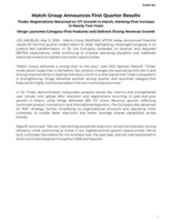 Match Group Announces First Quarter Results
