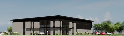 Rendering of the Mark A. Carr Technology and Training Center