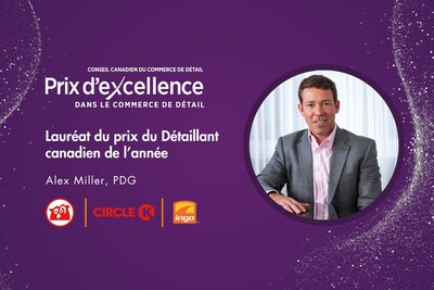 Alex Miller, d'Alimentation Couche-Tard, nommé Détaillant canadien de l'année par le Conseil canadien du commerce de détail