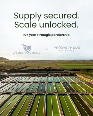 Prometheus Materials Announces Strategic Partnership with Green Stream Algae to Scale Microalgae-Based Low-Carbon Cement