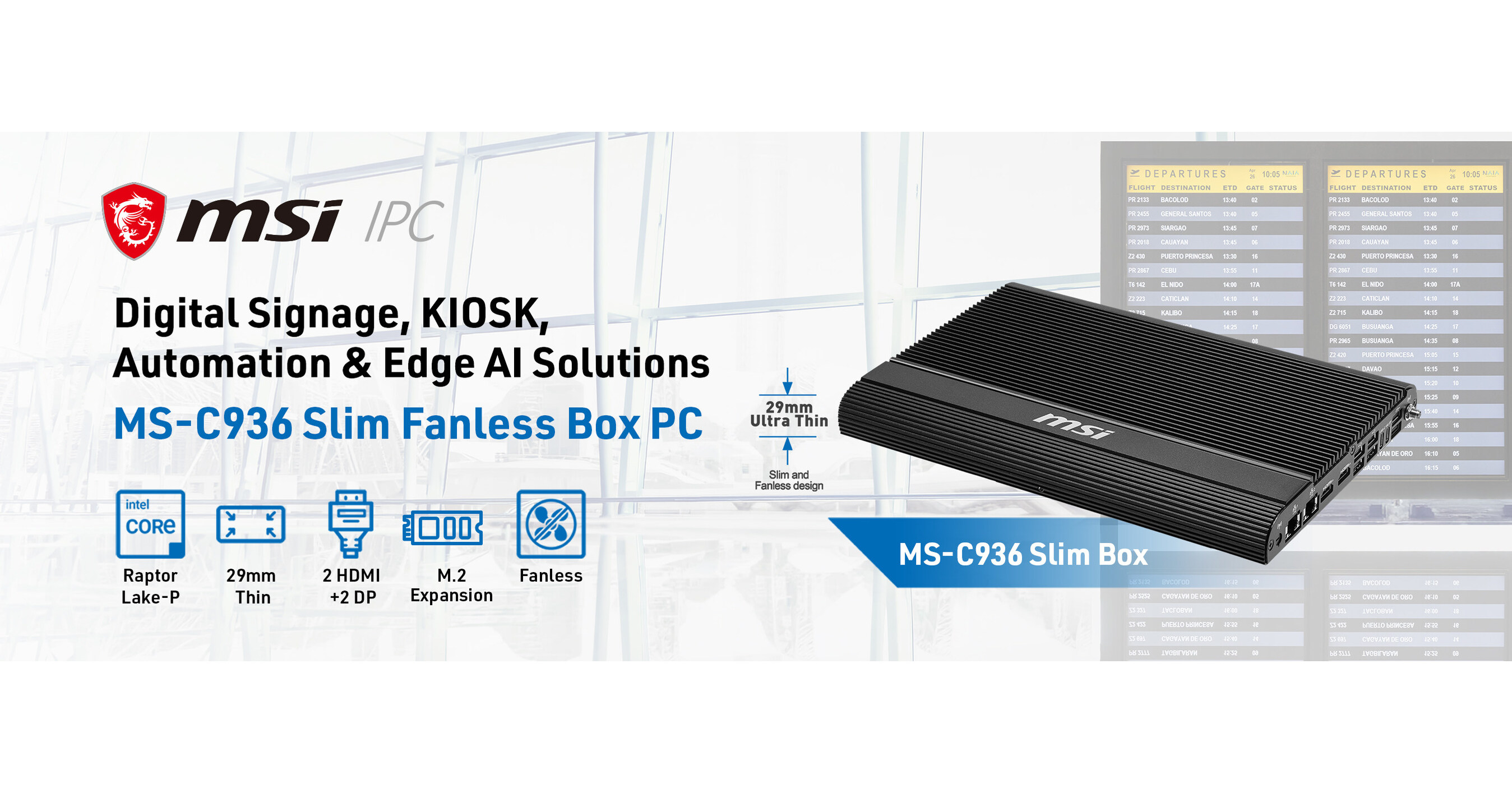 MSI IPC Launches Quad-Display MS-C936 Slim Box PC and High-Connectivity ...