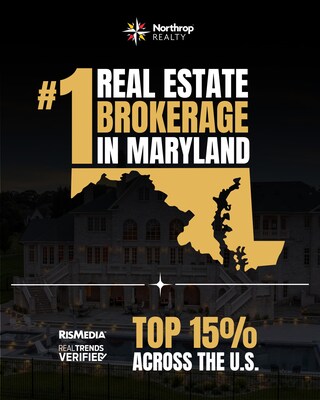 Northrop Realty is the #1 Real Estate Brokerage in Maryland according to RISMedia and RealTrends Verified