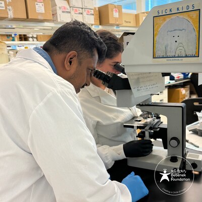 In the Research Lab at SickKids (CNW Group/Meagan Bebenek Foundation)