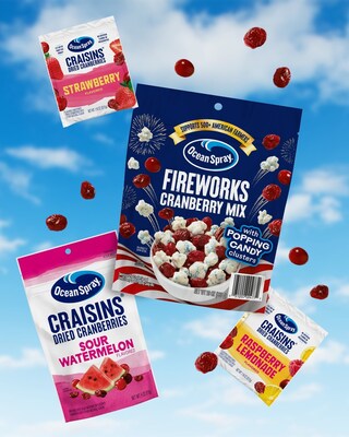Ocean Spray® Craisins® Dried Cranberries Turn Up Summer Snacking with Bold New Flavors and Grab-and-Go Formats.