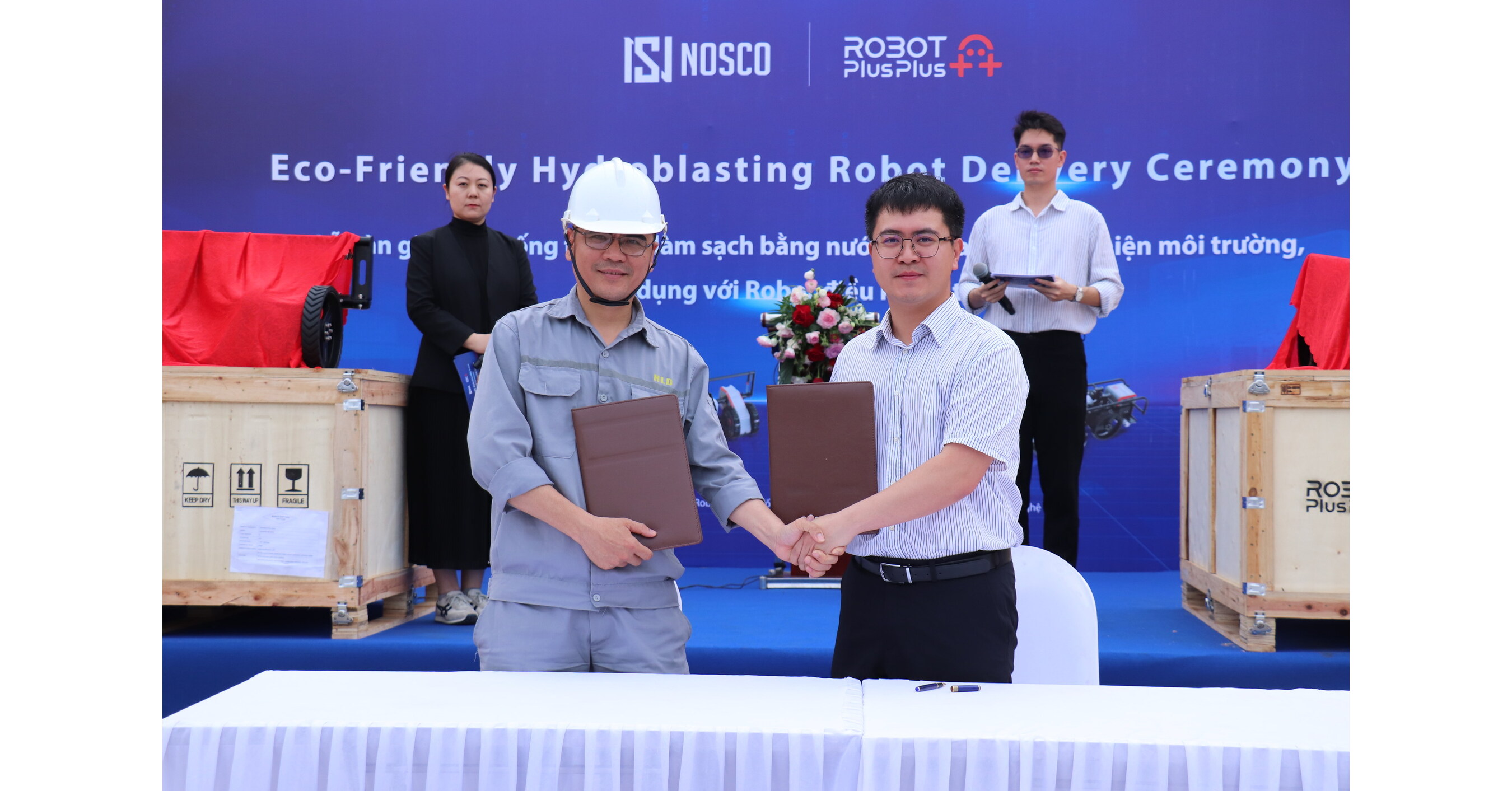 RobotPlusPlus Pasok Robot Hydroblasting Ramah Lingkungan untuk NOSCO Shipyard di Vietnam