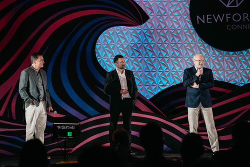 Newforma announced a new wave of AI-powered product innovations and ecosystem investments designed to help project teams reduce risk, streamline workflows and modernize with greater flexibility. Pictured, from left, are Newforma CEO Pete Cannone, CPO Carl Veillette and CRO Malcom Tinkler.