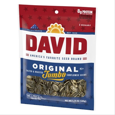 Conagra Brands is teaming up with Folds of Honor, a charitable organization that ensures families who’ve sacrificed so much for our country and communities  receive the education and opportunities they deserve. Conagra Brands will make a $500,000 donation to Folds of Honor, which will fund 100 individual scholarships. Specially marked packaging of brands such as DAVID Seeds sunflower seeds will feature the partnership, building awareness for Folds of Honor’s mission.