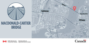 PUBLIC NOTICE - Overnight lane closures on Macdonald-Cartier Bridge