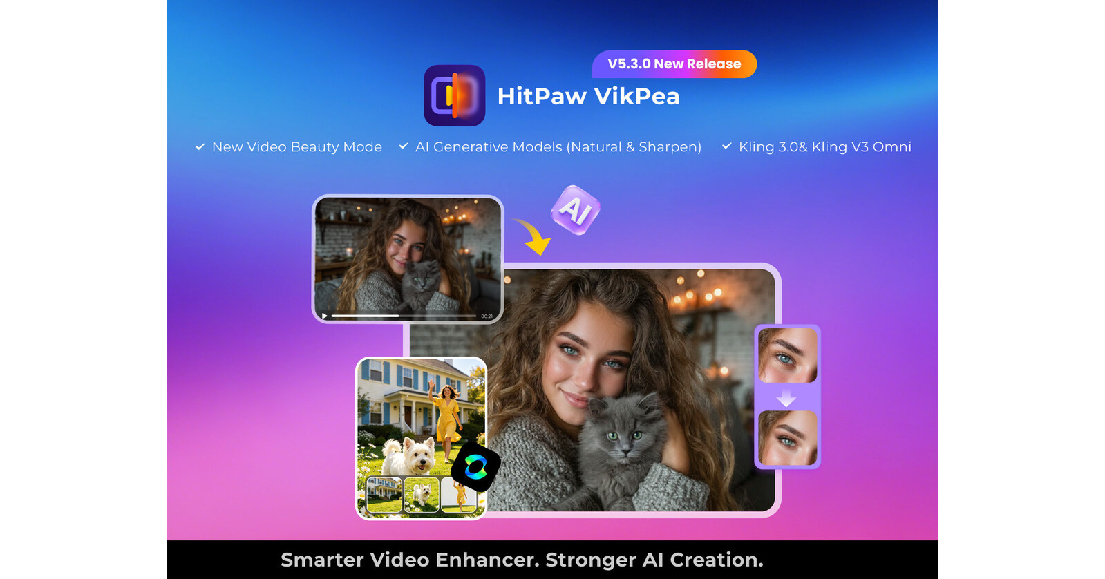 HitPaw VikPea V5.3.0 Launches with Video Beauty, New AI Generative Models, and Next-Gen Video Generators